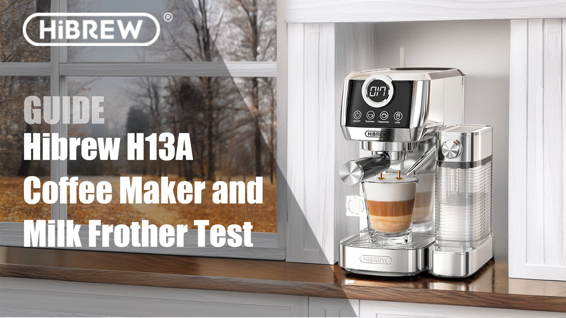Hibrew H13A Coffee Maker and Milk Frother Test for Lactose Intolerant, for Milk Solutions