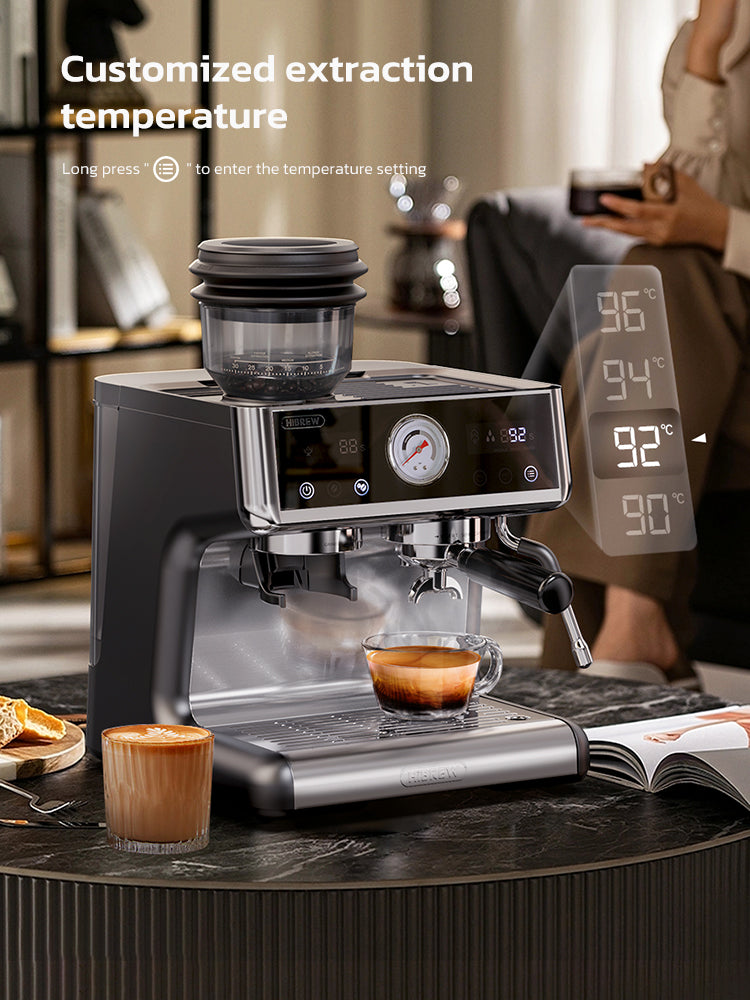 HiBREW Dual Boiler System Barista Pro Espresso Coffee Machine H7A