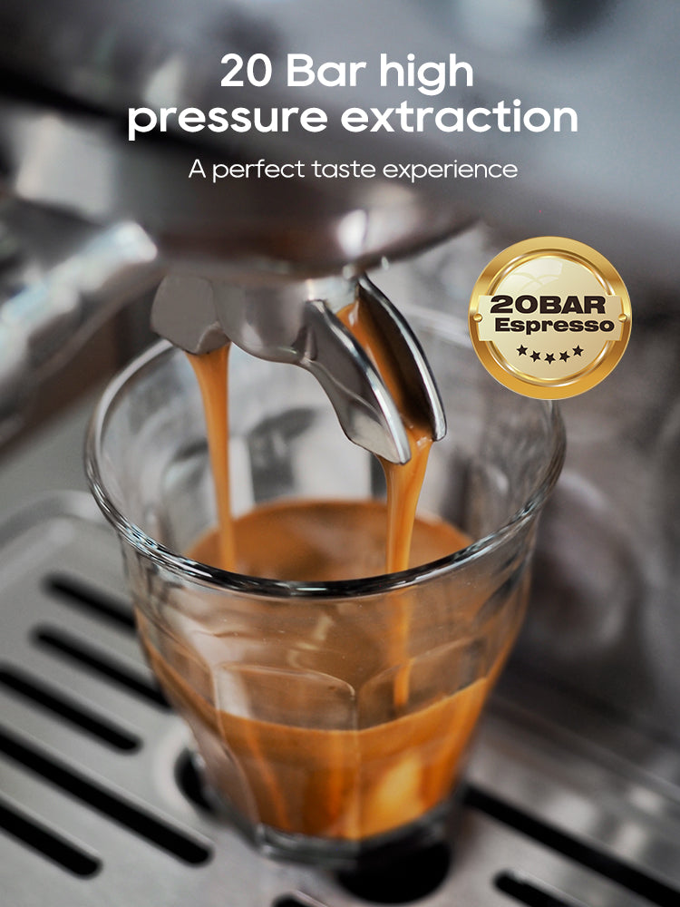 HiBREW Semi Automatic Espresso Coffee Machine Temperature Adjustable H10A