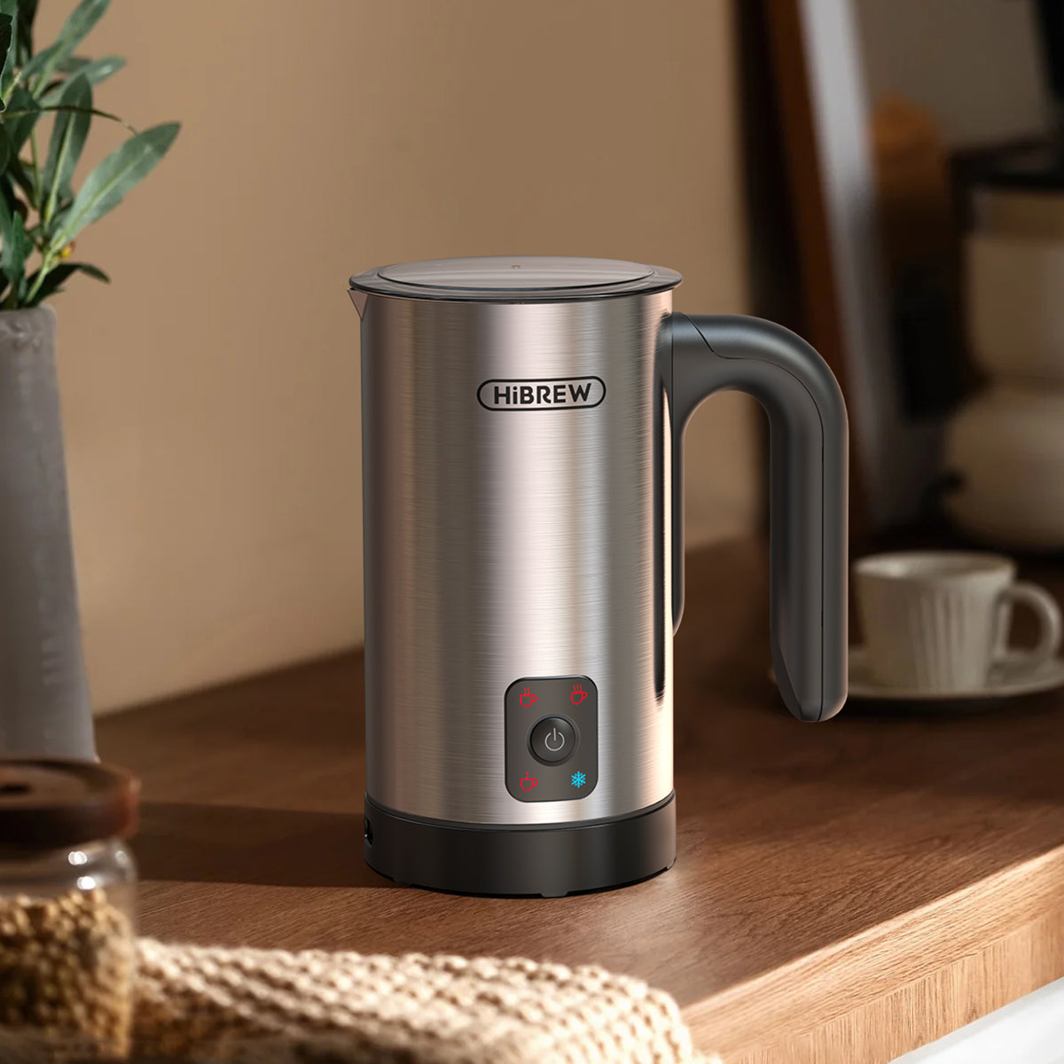HiBREW 4 in 1 Milk Frother Fully automatic Milk Warmer M3A