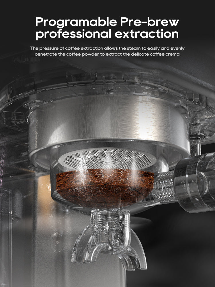 HiBREW Semi Automatic Espresso Coffee Machine Temperature Adjustable H10A