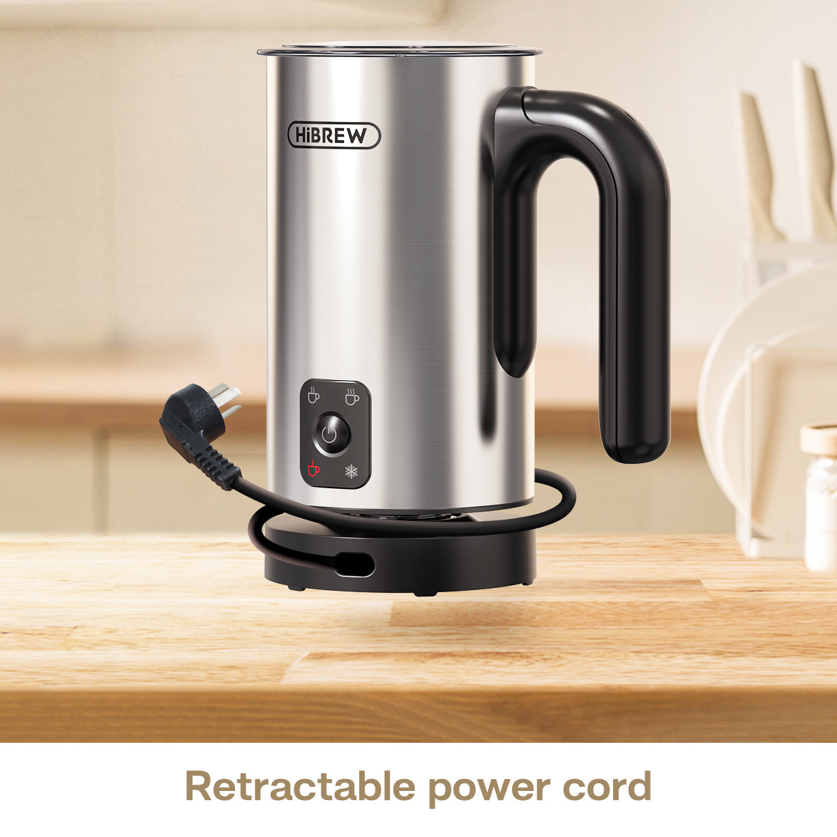 HiBREW 4 in 1 Milk Frother Fully automatic Milk Warmer M3A