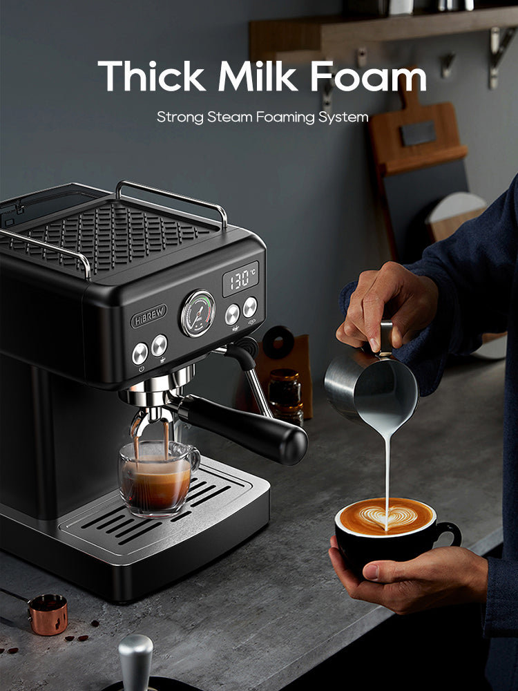 HiBREW Semi Automatic Espresso Coffee Machine Temperature Adjustable H10A