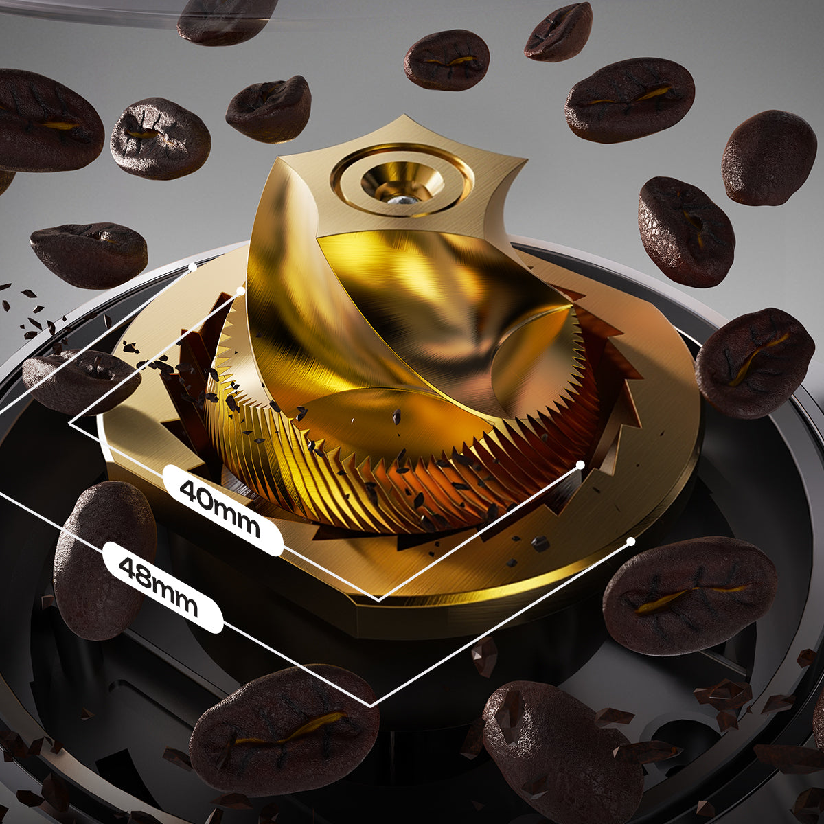 HiBREW G3 Plus: 31 مستوى للطحن الدقيق، تقنية بلازما مضادة للكهرباء الساكنة، مطحنة قهوة بشاشة لمس ذكية – مثالية للإسبريسو، الصب اليدوي والمزيد