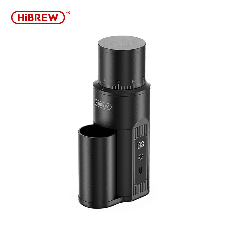 مطحنة قهوة محمولة لاسلكية HiBREW G5mini
شفرات مخروطية ستانلس ستيل 38 ملم | ضبط لامتناهي بـ 100 مستوى | شحن سريع Type-C | للمنزل/الخارج/المكتب
