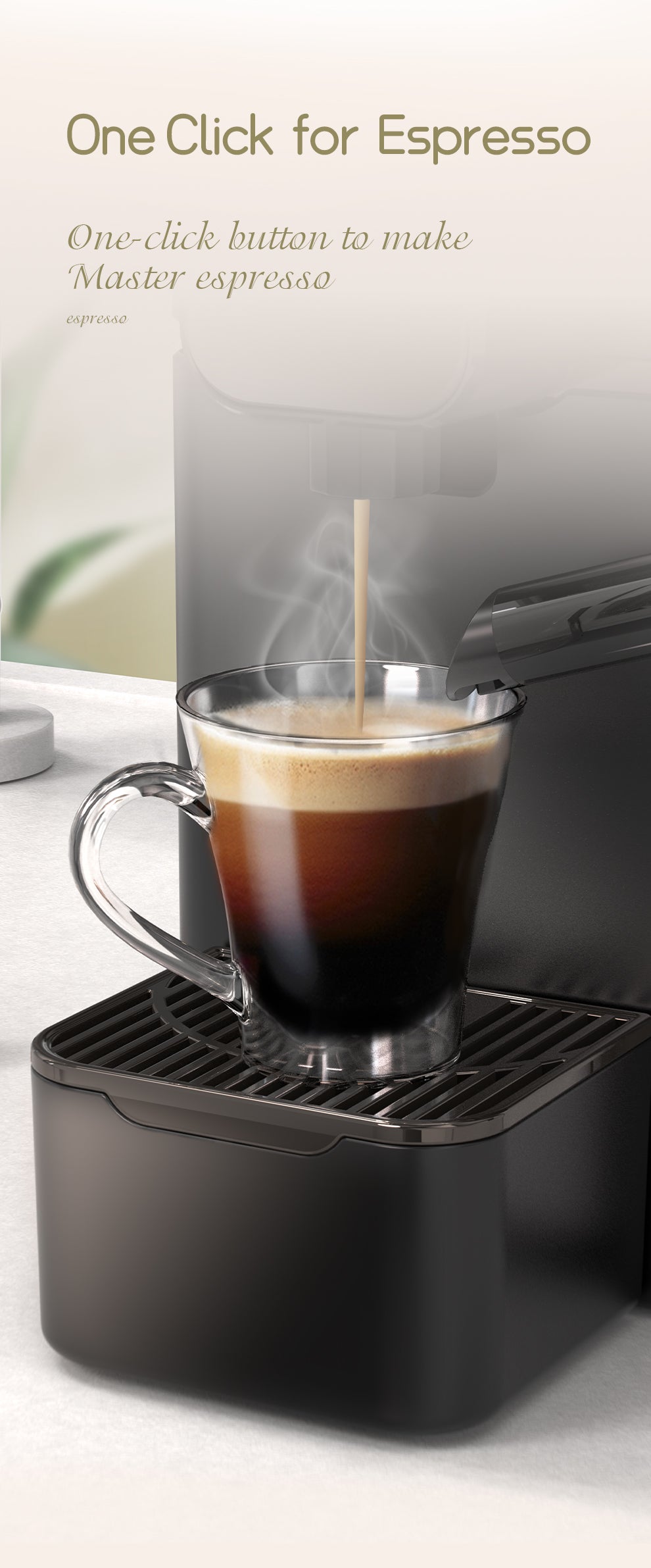 HiBREW Nes Kapsel-Kaffeemaschine H15