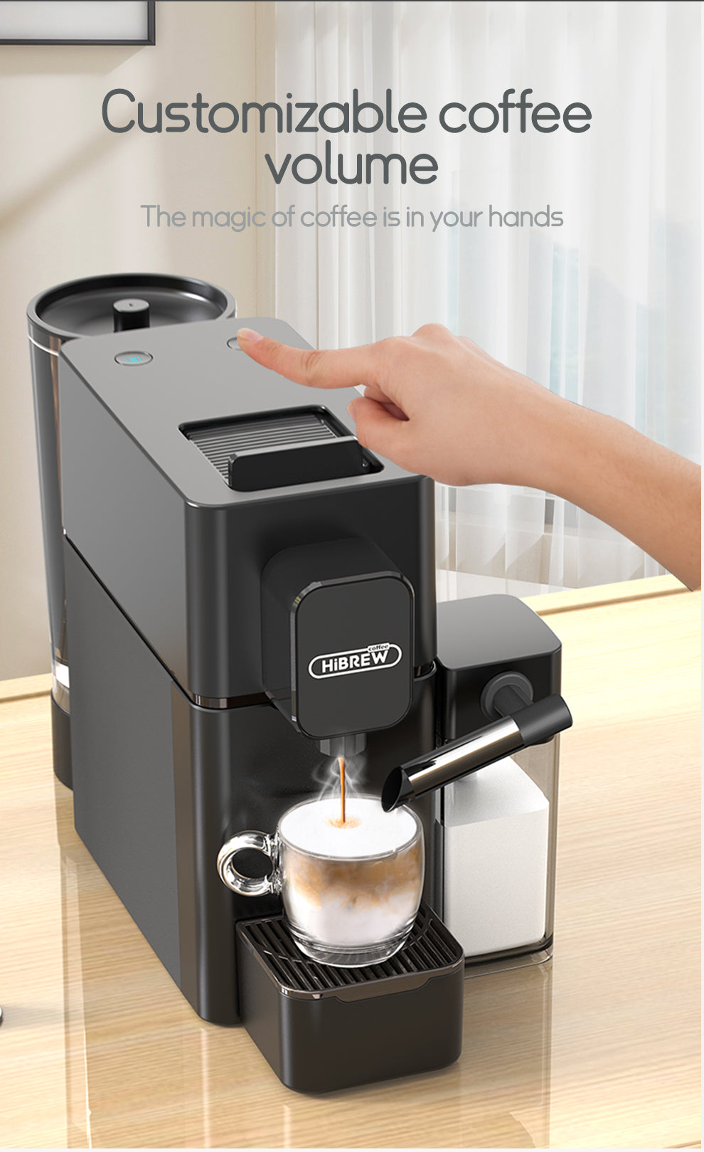 HiBREW Nes Kapsel-Kaffeemaschine H15