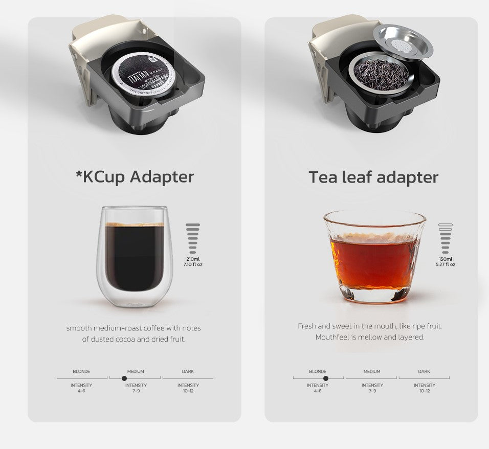 HiBREW 6in1 Capsule Coffee Machine H1B Adapters