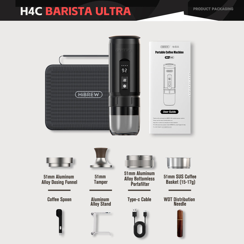 HiBREW H4C – Portable Espresso Maker with Detachable Battery