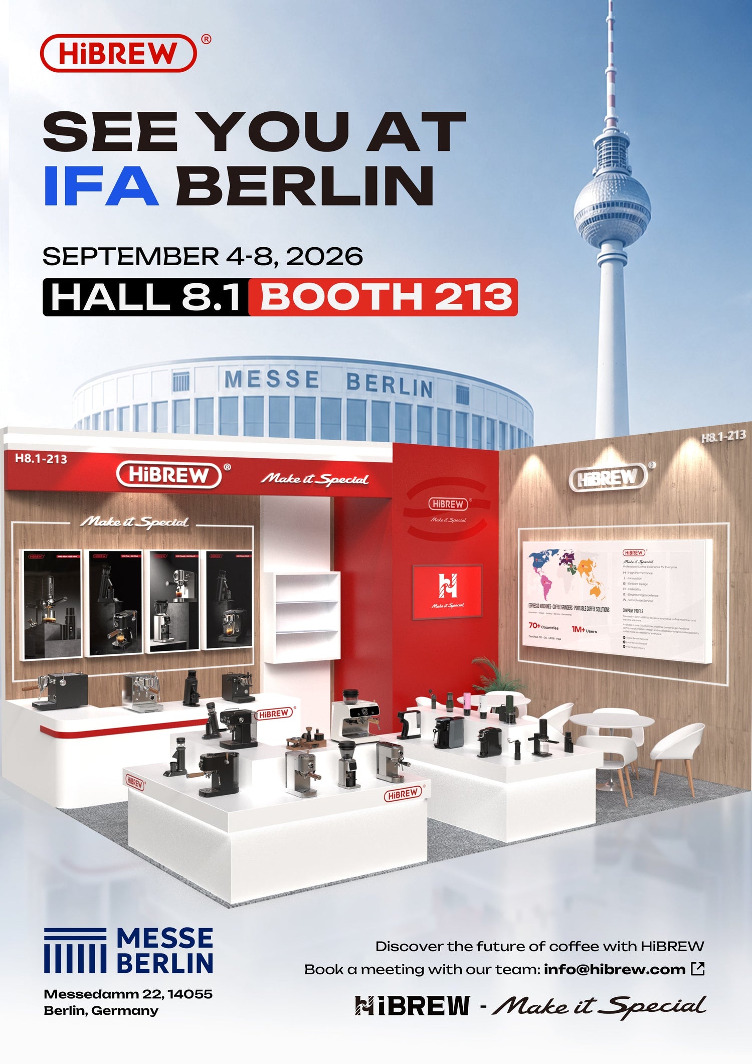 HiBREW Will Be at IFA Berlin 2026 – Visit Us at Hall 8.1, Booth 213