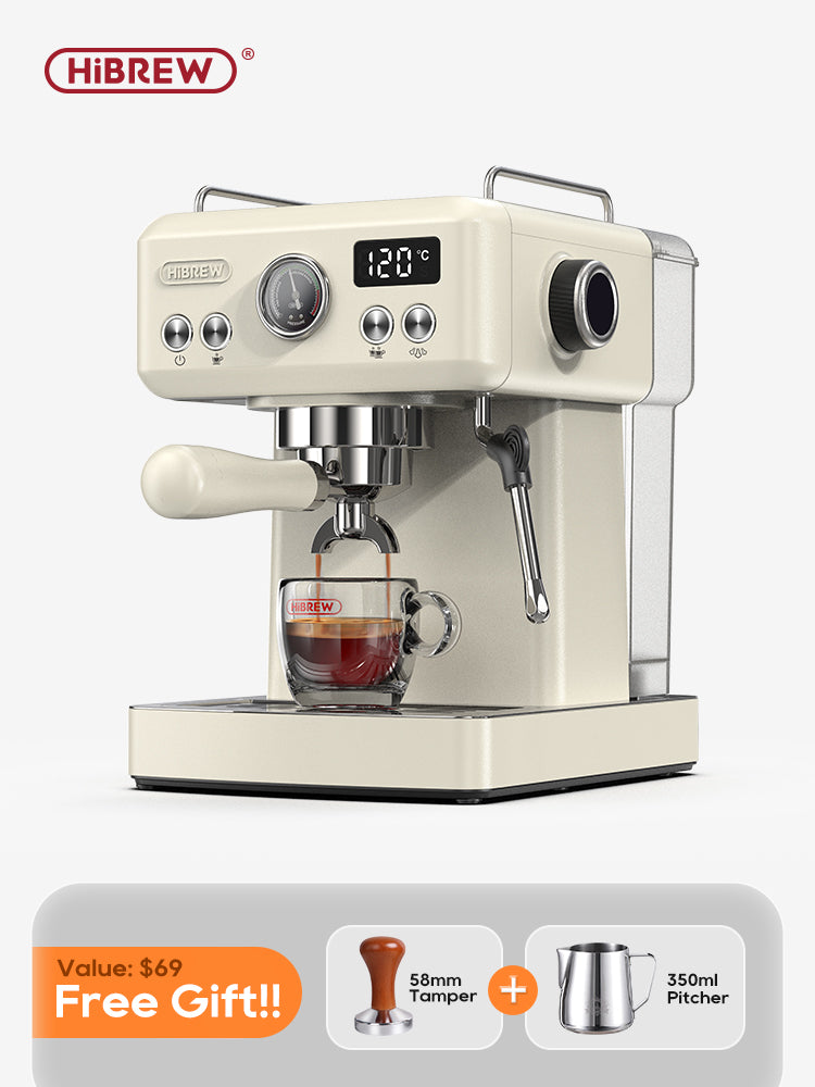 HiBREW Yellow 20Bar Semi Automatic Espresso Coffee Machine  H10A