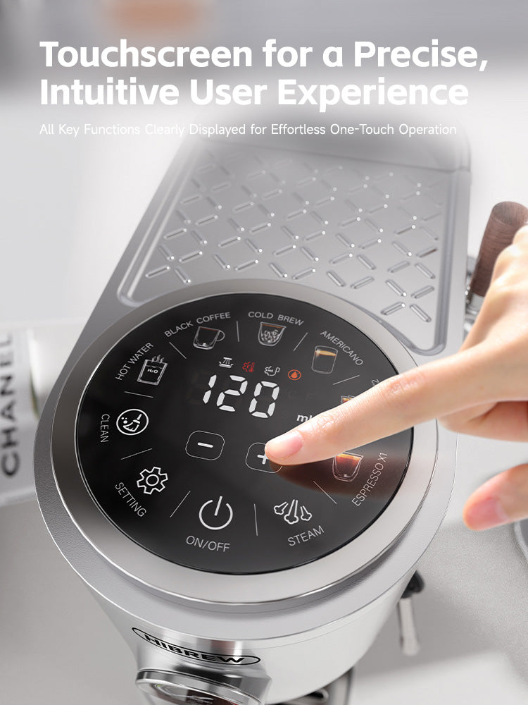 HiBREW Dual Boiler Espresso Machine with Intuitive Touchscreen H13