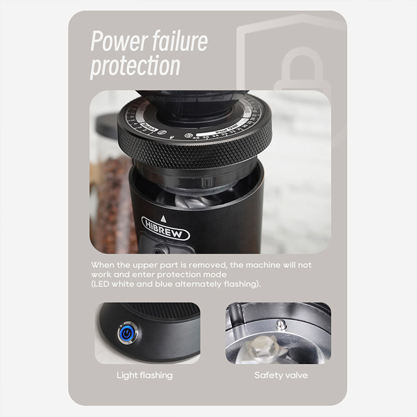 HiBREW G5 48mm Conical Burr Electric Coffee Grinder