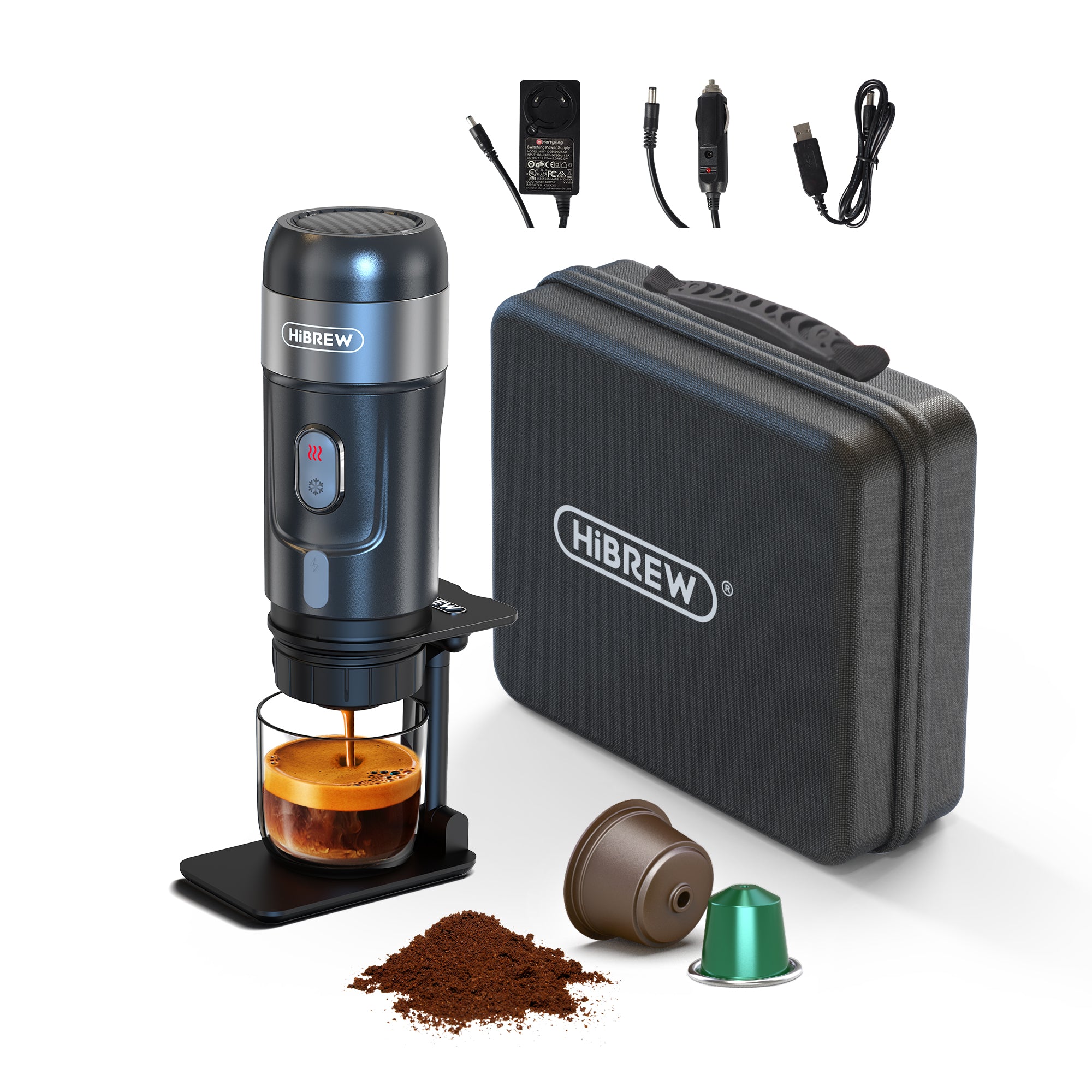 HiBREW H4A Plus 12 Volt Portable Travel Espresso Coffee Maker Machine #2145