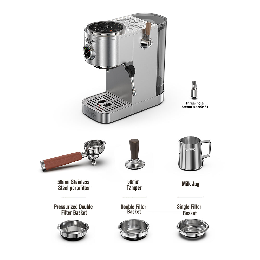 HiBREW Dual Boiler Espresso Machine with Intuitive Touchscreen H13