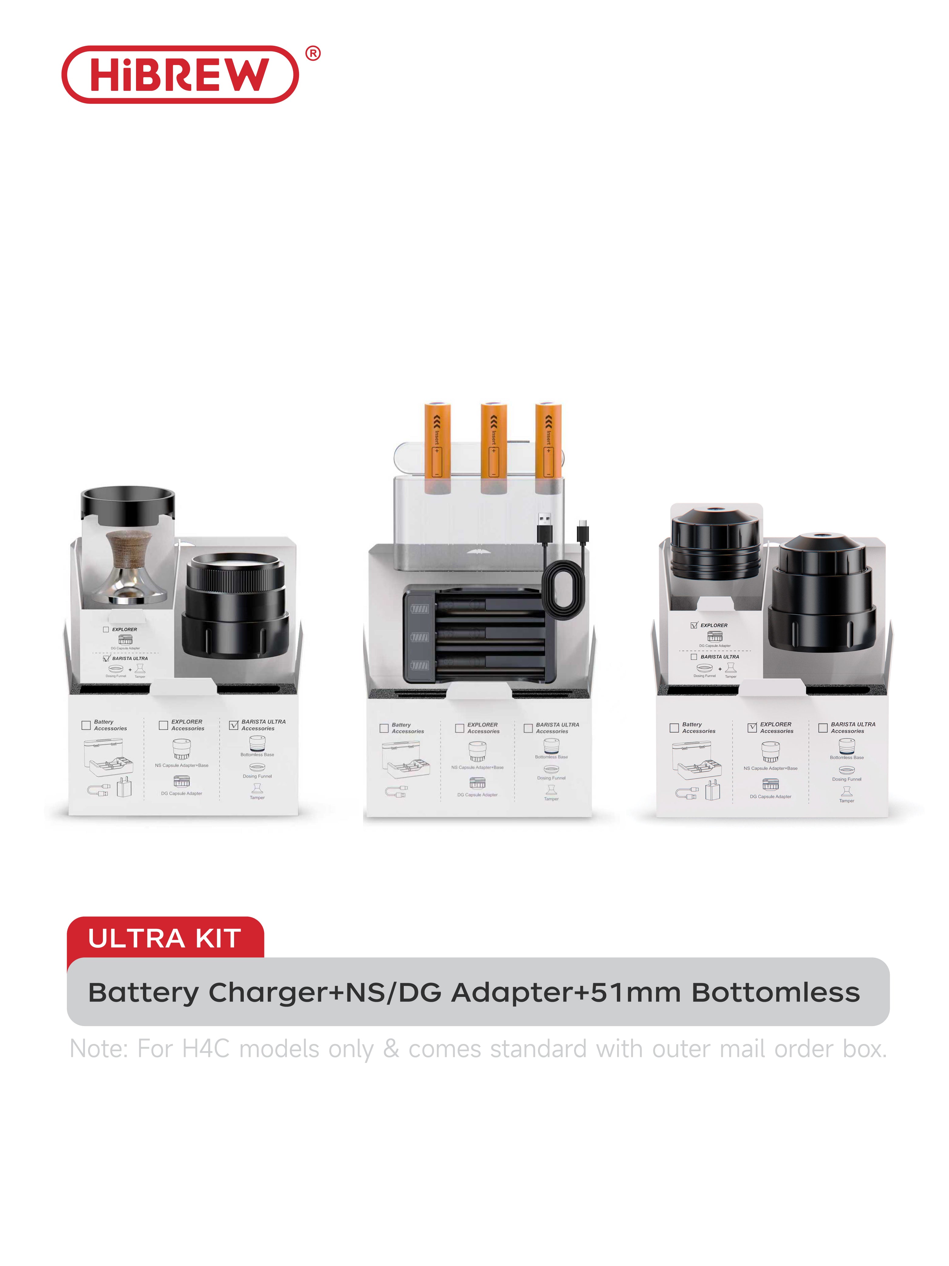 Batteries and Battery Chargers for H4C