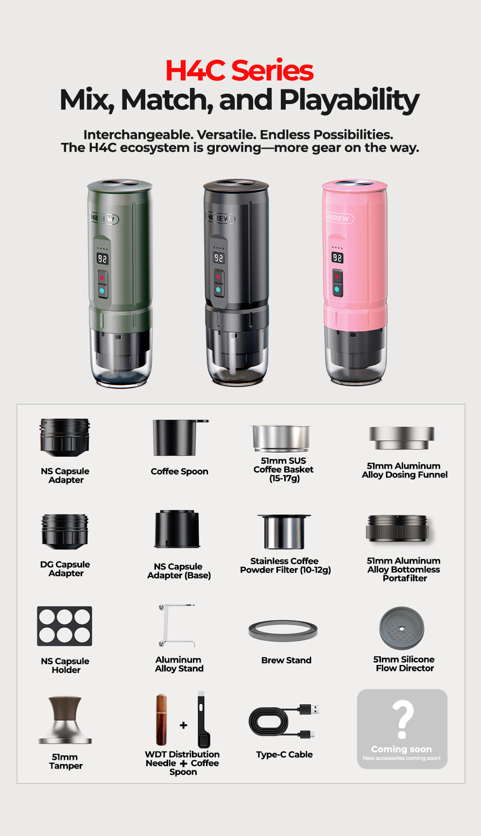 Batteries et chargeurs de batteries pour H4C