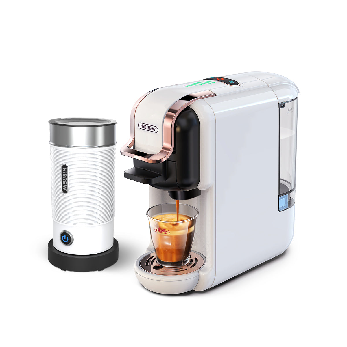Machine à café HiBrew, Conception compatible 3 en 1, D'économie d'énergie, Fonction