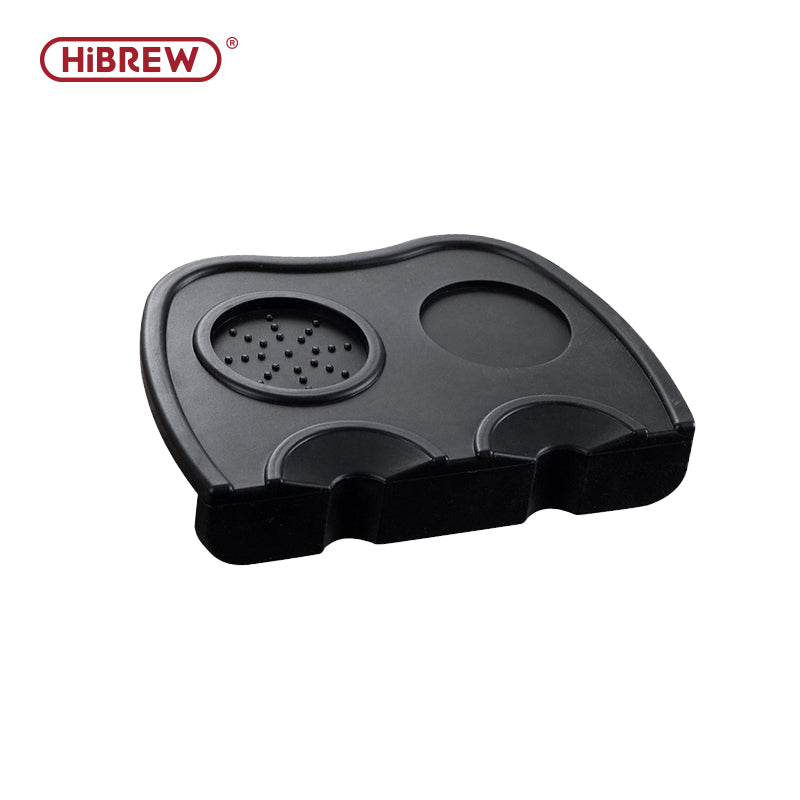 HiBREW Silicone Espresso Corner Tamping Mat | Non-Slip Pad